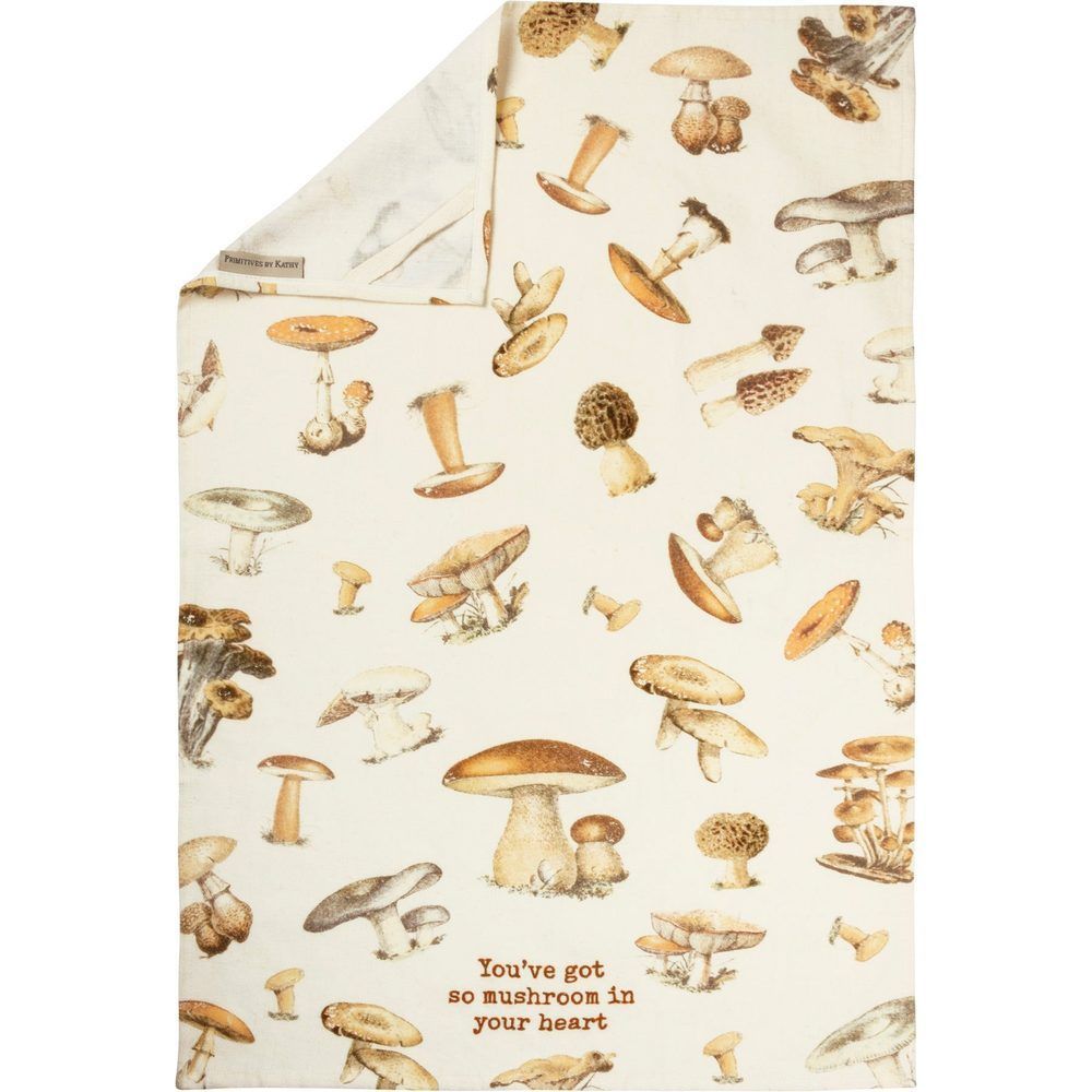 You've Got So Mushroom In Your Heart Funny Dish Cloth Towel | Cotton and Linen